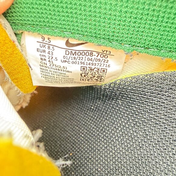 Nike Air Max Men Size 9.5 DM0008-700 University Gold Green Rasta Training Shoes - Picture 10 of 11